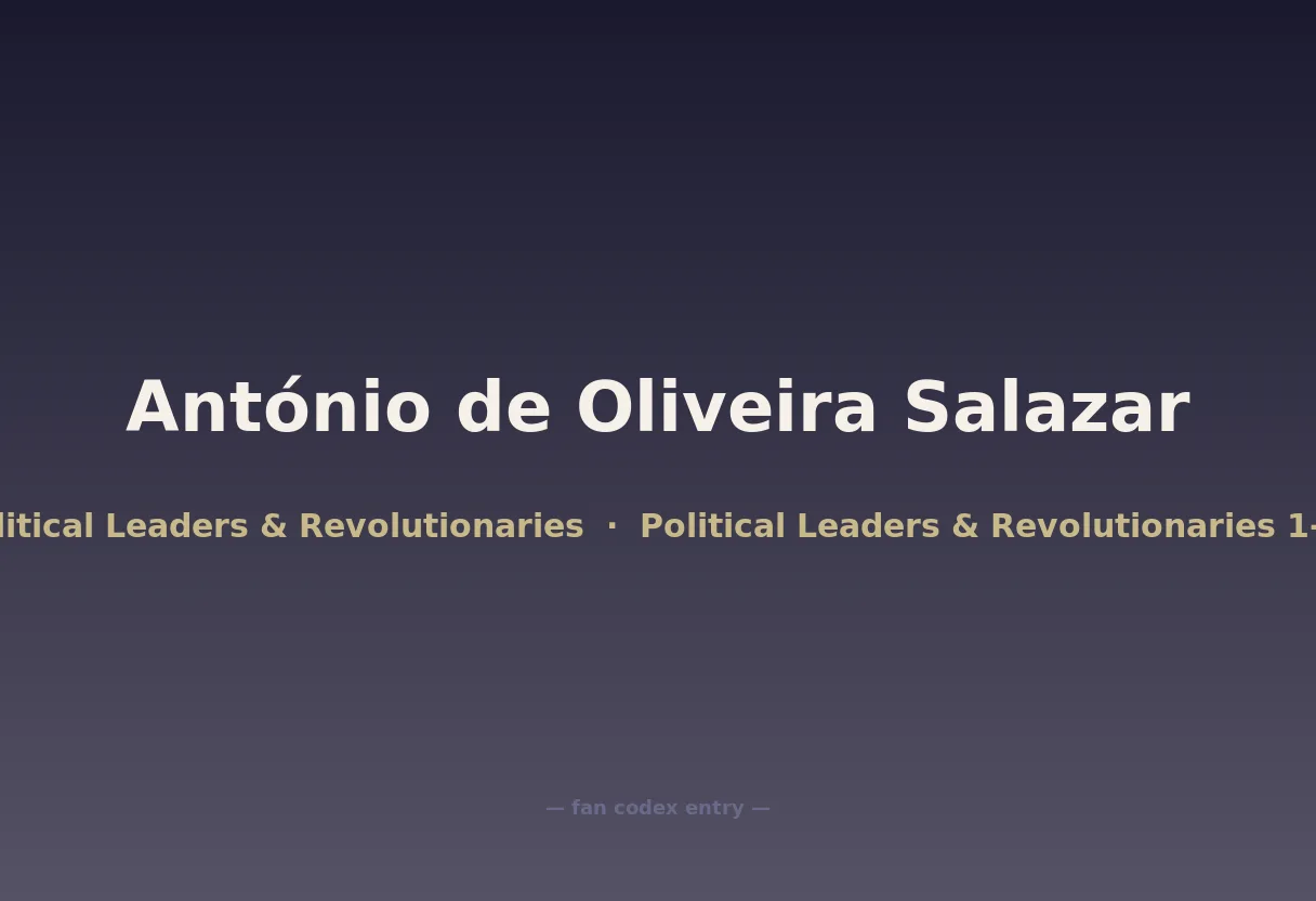 António de Oliveira Salazar