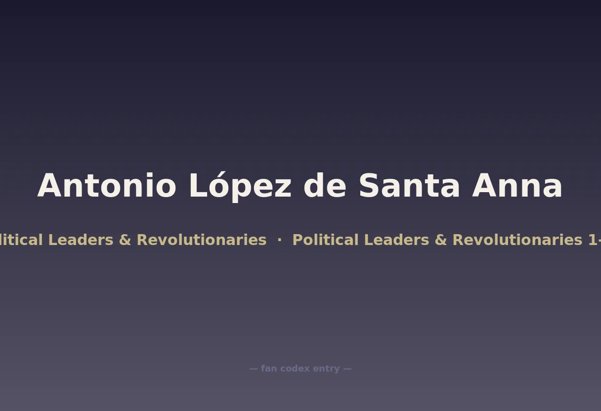 Antonio López de Santa Anna