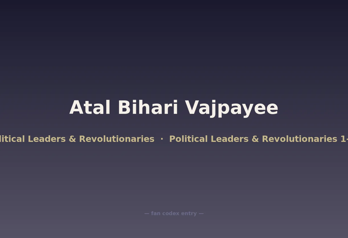 Atal Bihari Vajpayee