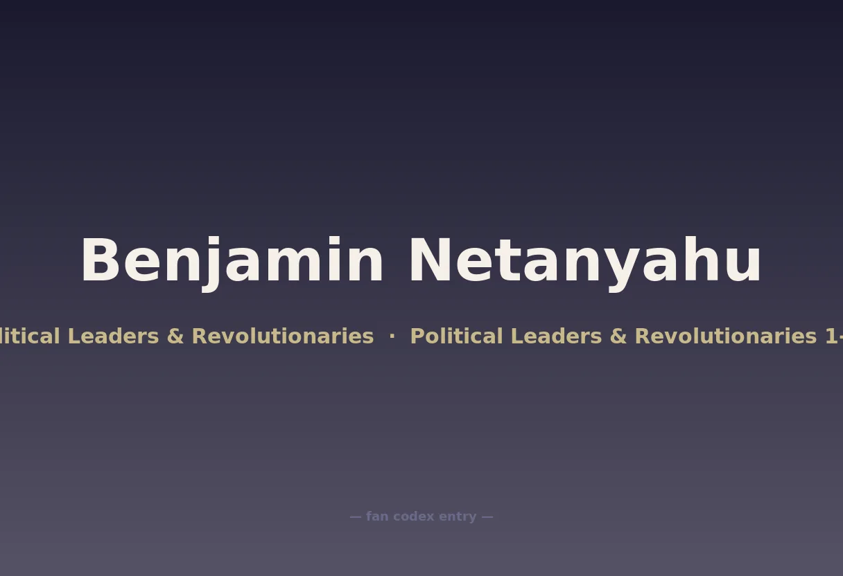 Benjamin Netanyahu