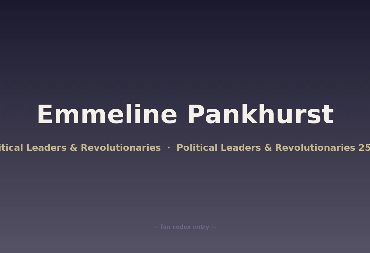 Emmeline Pankhurst